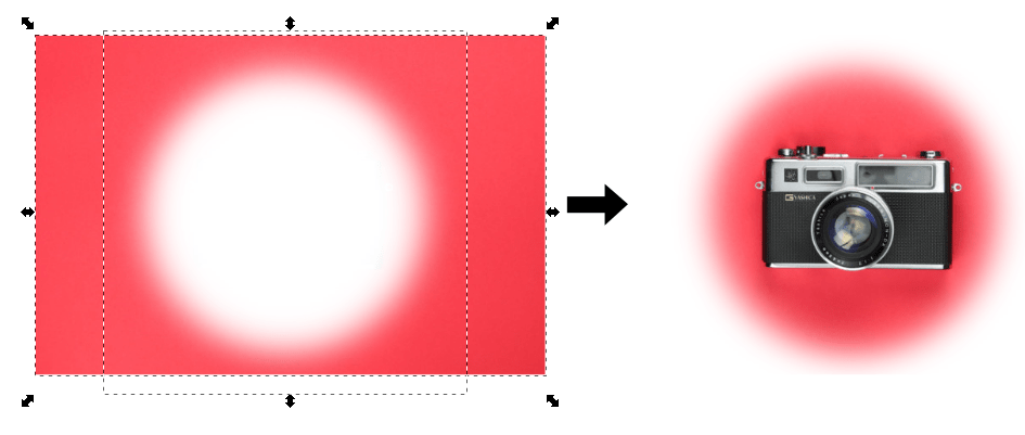 Masking in Inkscape gradient effect
