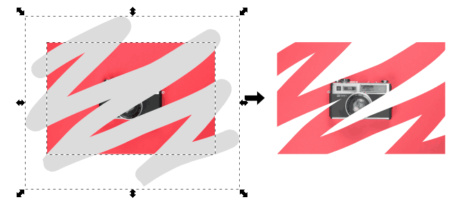 Masking in Inkscape with a path with grey stroke