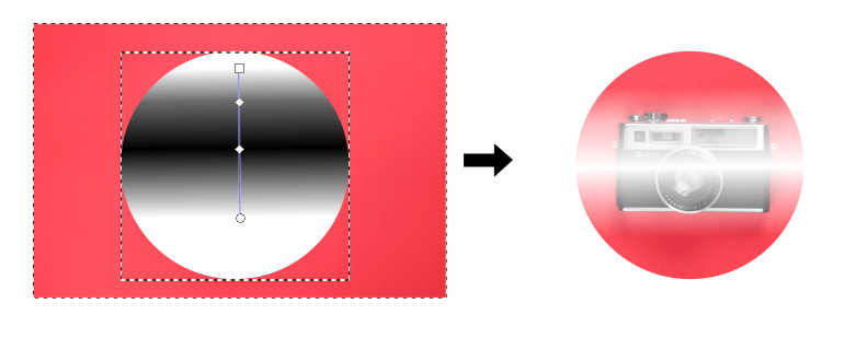 Masking in Inkscape gradient effect 