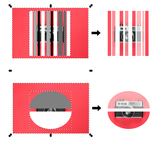 Cropping in Inkscape with masked strokes or objects