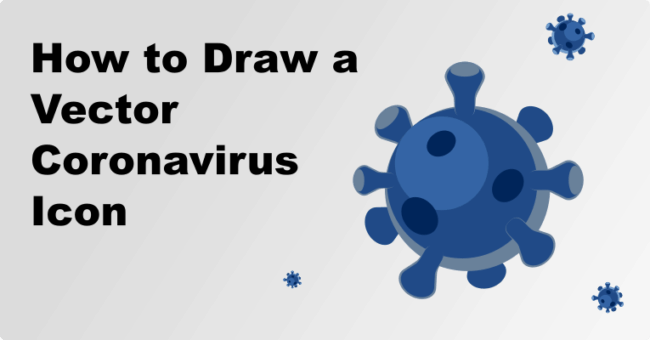 vector coronavirus icon tutorial