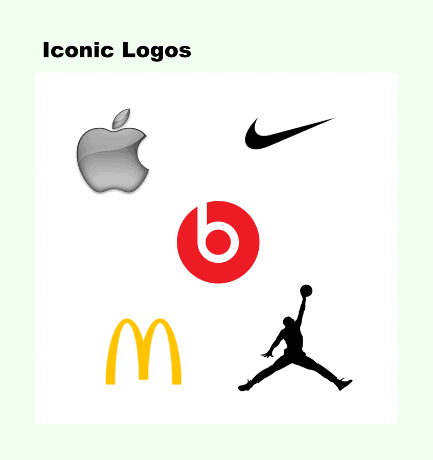 Icons in logo design