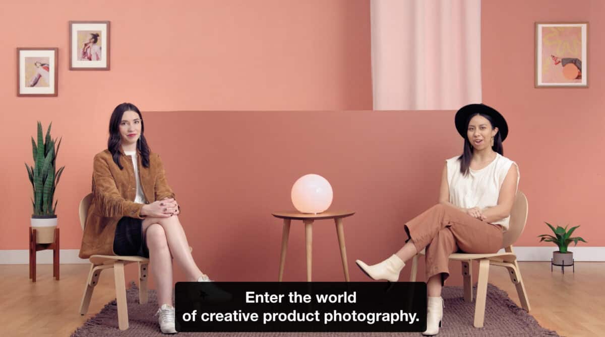 Creative product photography course on Domestika.